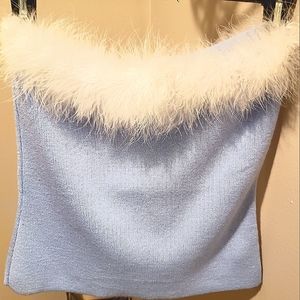 Fun faux fur tank top